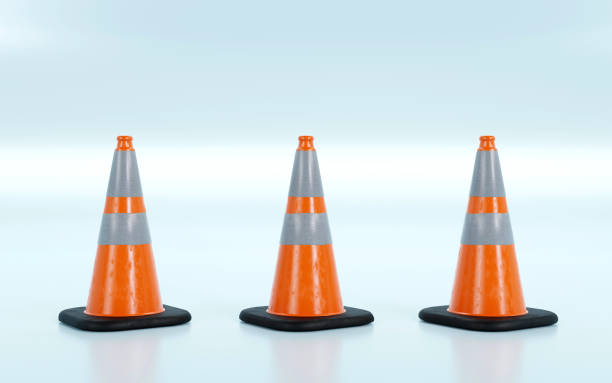 istock 3D rendering of traffic cones, caution, warning, under construction, maintenance and attention concept 1708003440