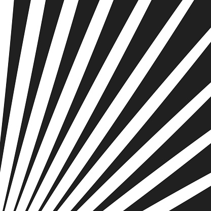 Op Art Radiating Black And White Lines High Contrast Line Art Stock ...