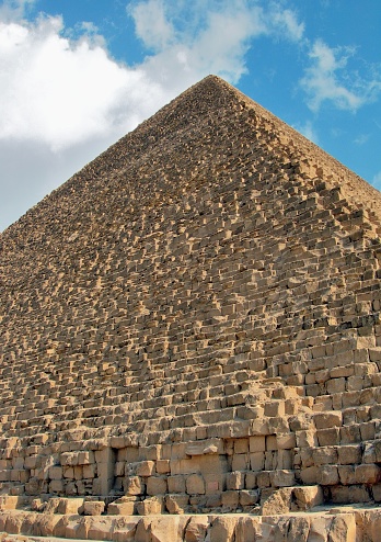 Rear View Of Chepherns Pyramid In Cairo, Egypt