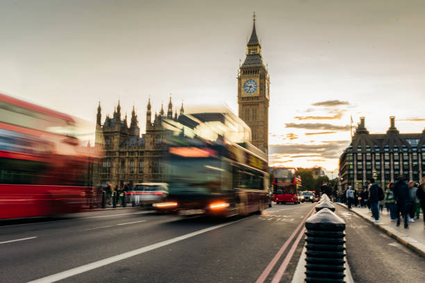 istock Busy London ay sunset. 1708110074