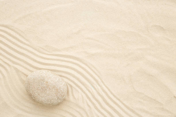 istock Sandy texture with lanes for Zen garden meditation background 1708137526