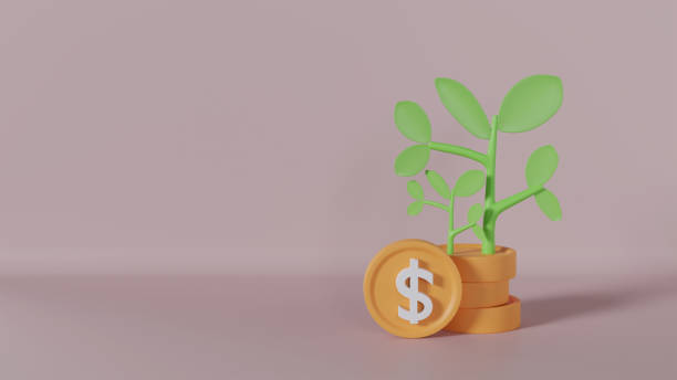 istock Plant Growing Gold Dollar Coin on Pink Background 1708144510