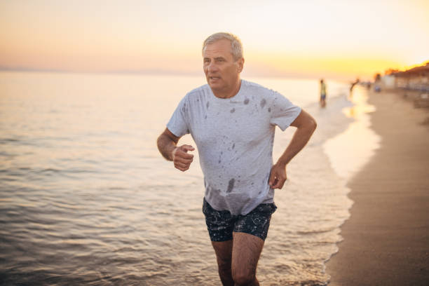 istock Fitness training, a man exercises along the sea coast 1708167784
