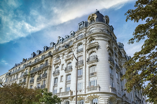 Paris, beautiful haussmann buildings, place de la Nation in the 11e district