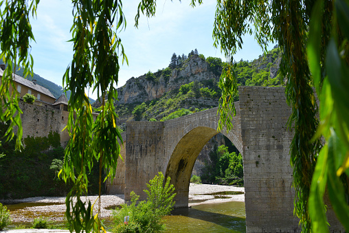 medieval village of La Malene in the Tarn River Gorge in the Cevennes National Park