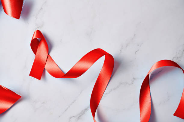 istock Aids red ribbon. World aids day symbol. 1708205932