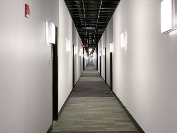 istock Corridor of residential apartments 1708214492