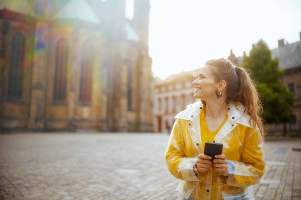 istock smiling woman in Prague Czech Republic exploring attractions 1708229891