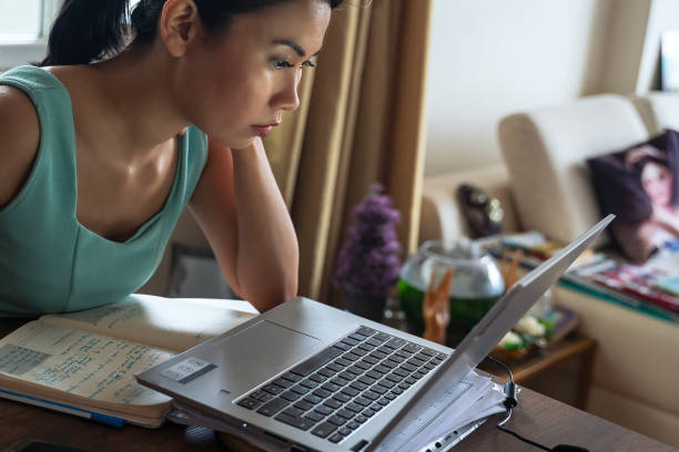 istock Woman working at home, home office 1708301496