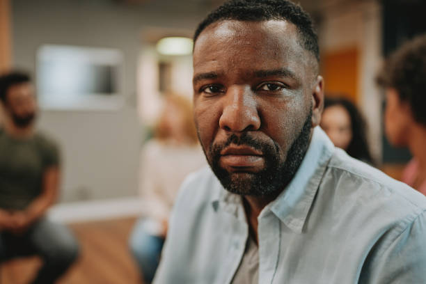 istock Portrait of a man in group therapy 1708306059