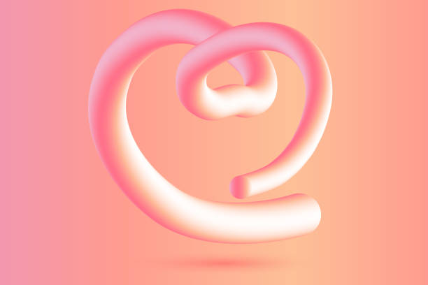 istock Heart gradient background having an object as a head. Happy Valentine's Day. Heart shape in modern minimal multicolor vibrant liquid fluid gradient style colors. 1708330370