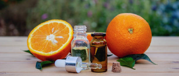 istock Essential extract of orange oil. 1708333068