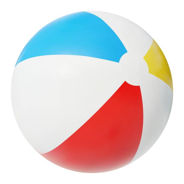 istock 3d realistic beach ball icon on isolated background. Simple kids toy. Stock vector illustration. 1708380075