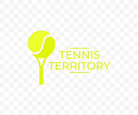 Tennis, racket and ball in the form of a tree, graphic design. Sport, tennis court, nature, plant, leisure and recreation, vector design and illustration