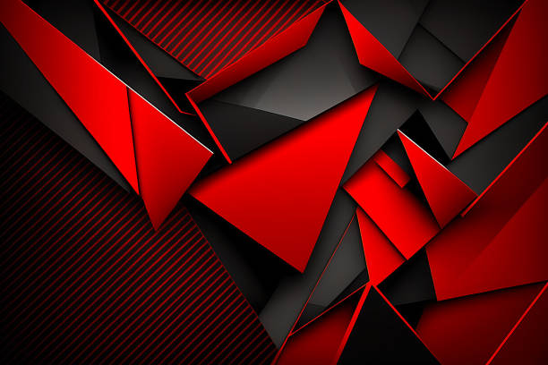 istock red, black geometric triangle abstract background illustration. modern technology concept background 1708412465