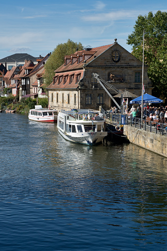 Bamberg, Germany, September 20th 2023: Little small Venice. Bamberg has one of the largest intact historic town centres in Germany and has been officially recognised as a UNESCO World Heritage Site since 1993