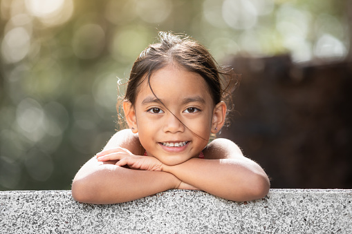 Happy little girl.