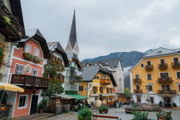 istock Scenic view of Hallstatt in autumn 1708445996