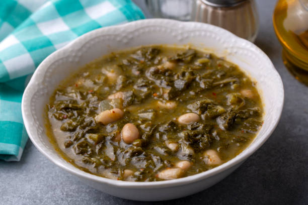 istock Turkish Kara Lahana corbasi - Black Cabbage or Kale Soup. 1708451332