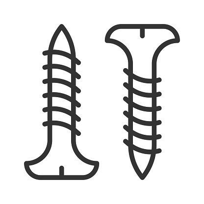 Enhance your designs with this screw icon, representing fasteners, assembly, hardware, and construction tools. This symbolic screw icon is perfect for conveying ideas related to mechanics, engineering, DIY projects, and more. It embodies precision, stability, and mechanical efficiency, making it a valuable asset for various design projects. Incorporate this symbol of versatility and functionality into your designs for a professional and impactful visual statement.