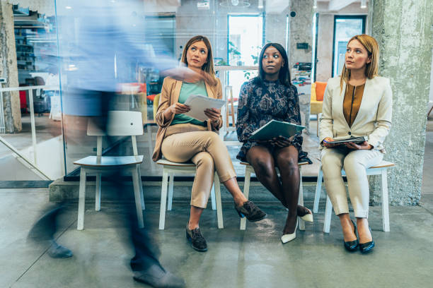 istock Candidates waiting for job interview 1708546328