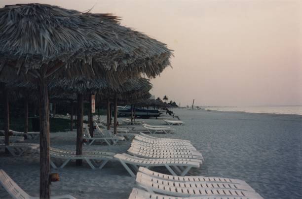 istock Lounge Chairs Varadero Beach 1708564673