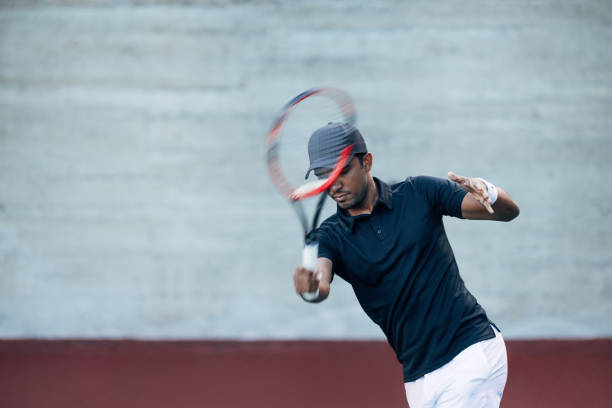 istock Tennis player during an intense workout outdoors 1708650446