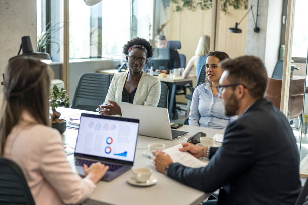 istock Casual Talk During Office Lunch Hour Between Multiracial Colleagues 1708801265