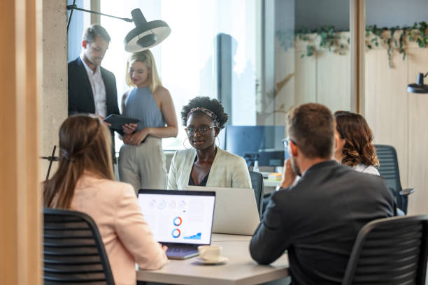 istock Daily Routine Of A Multiracial Team At The Office 1708801283
