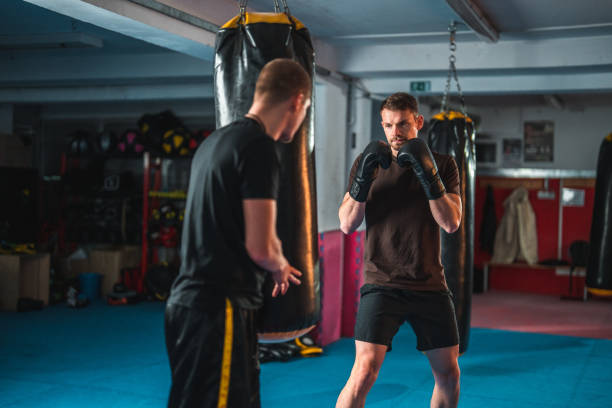 istock Two Caucasian Male Boxers Training Together 1708804822