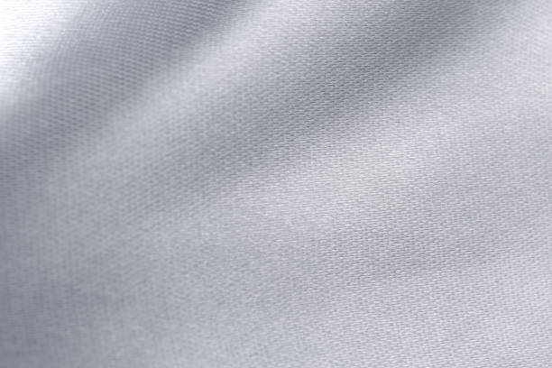 istock Closeup view of silver fabric as background 1708872017