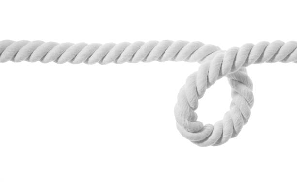 istock Hemp rope isolated on white. Natural material 1708881541