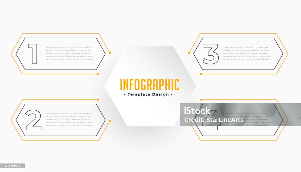 Infographic Sequence Example 4 Steps Infographic Sequence Timeline Template In Geometric Style Stock ...