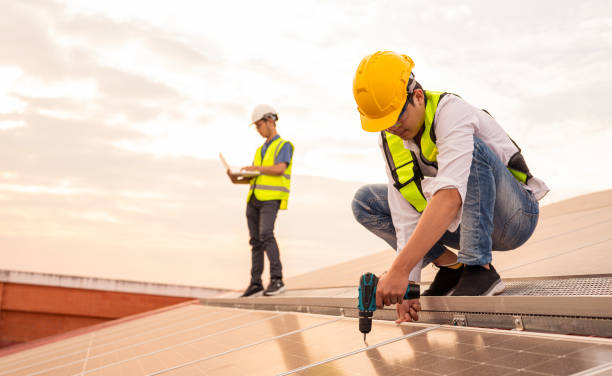 istock Engineering team working on checking and maintenance in solar power plant. 1709275800