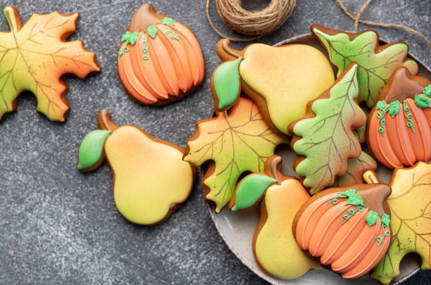 istock Multicolored autumn homemade cookies 1709288757