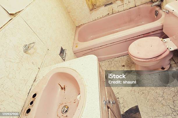 Pretty In Pink Stock Photo - Download Image Now - Bathroom Sink, Dirty, Domestic Bathroom