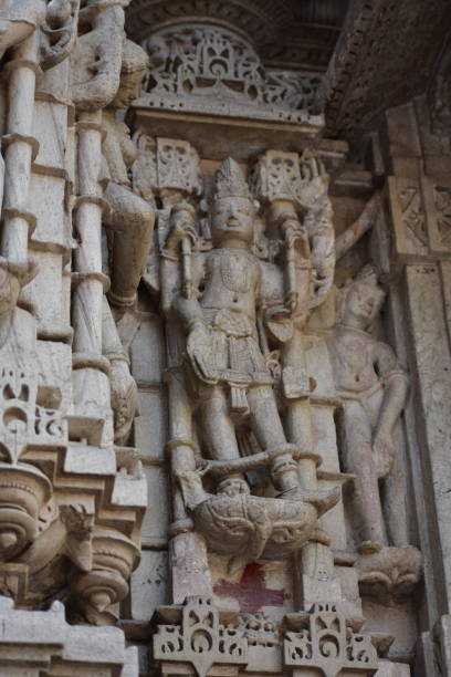 istock Stone carvings at Hutheesingh Jain Temple 1709344098