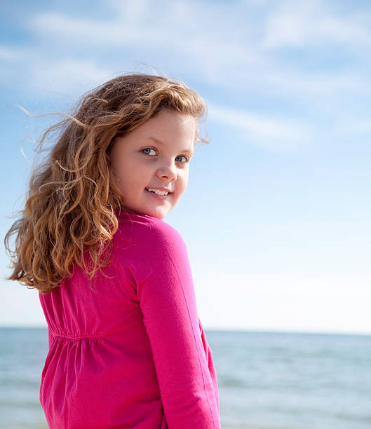 istock Happy Little Girl at Beach 170939403