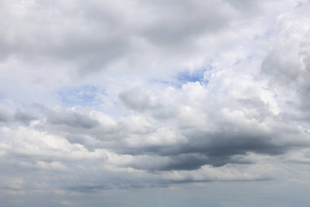 istock Background of storm clouds before rain. Fantastic dark thunderclouds, natural sky composition, wide panorama 1709435959