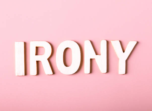 istock Irony - written with wooden letters 1709479309
