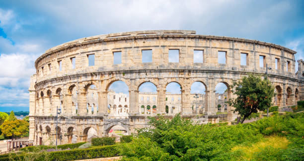 istock Ancient Roman Amphitheatre, Pula in Croatia 1709479889