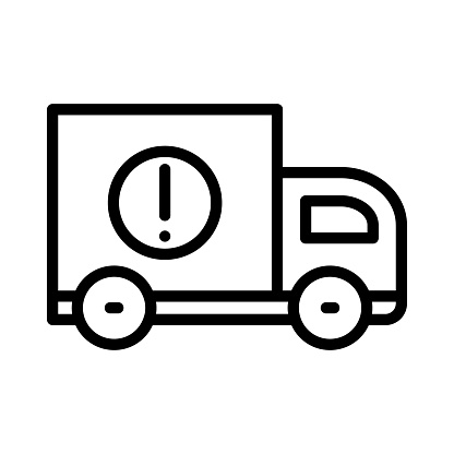 Delivery Info icon in vector. Logotype