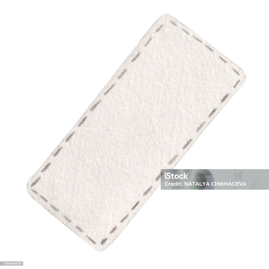 Rectangular Watercolor Illustration Hand Drawn Rectangular Label ...