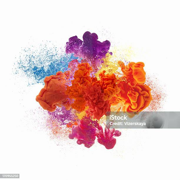 Farba Wybuch - zdjęcia stockowe i więcej obrazów Kolory - Kolory, Obraz w kolorze, Eksplodować