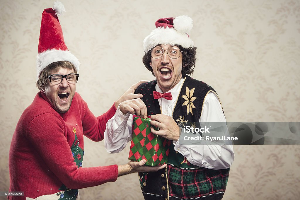 크리스마스 스웨터 Nerds - 로열티 프리 크리스마스 스톡 사진