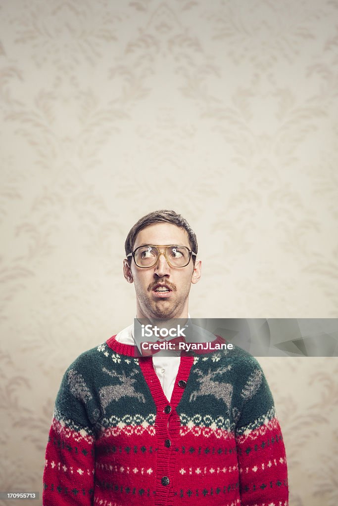 Рождественский свитер Зануда - Стоковые фото Рождество роялти-фри