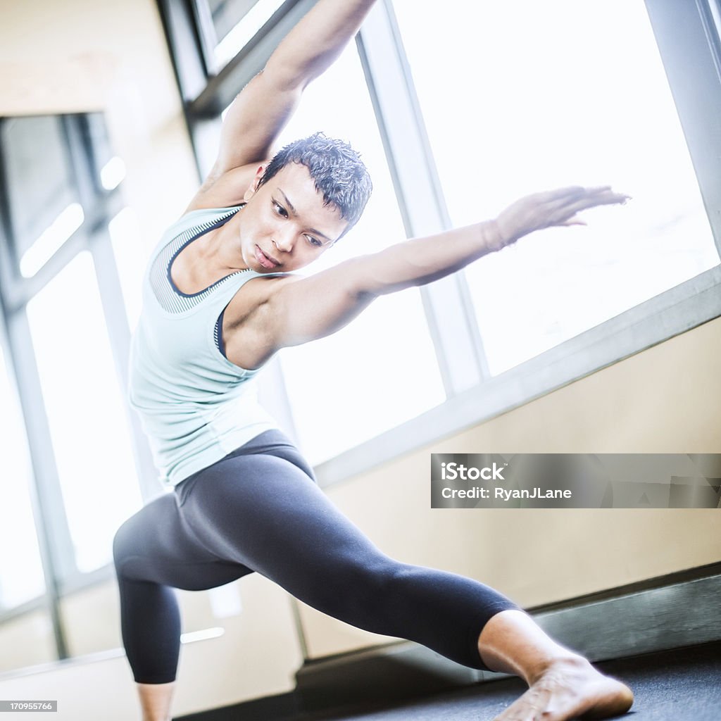 Helle Yoga-Studio - Lizenzfrei Afrikanischer Abstammung Stock-Foto