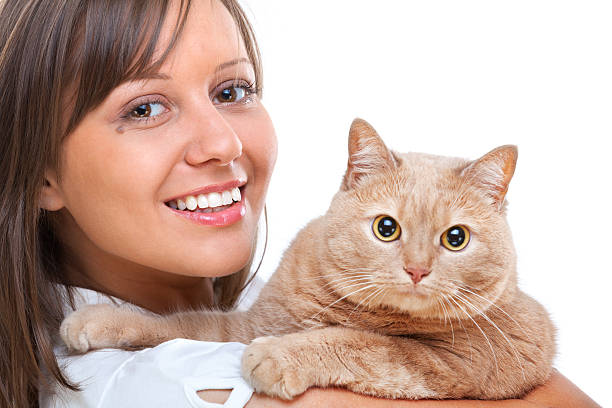 istock Woman with cat 170956088