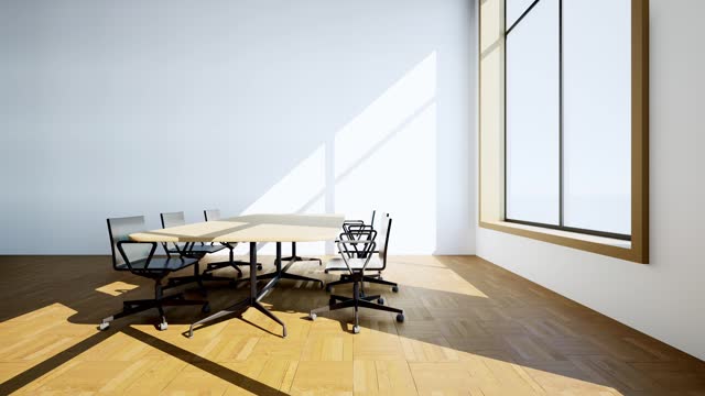 Meeting room or conference room in office building - 3D Rendering