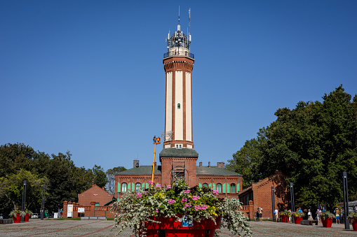 A water tower of the city \